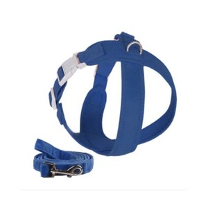 Yellow Nylon Dog Harness with Adjustable Buckle Closure and Matching Leash Set for Pets - Product Image 5
