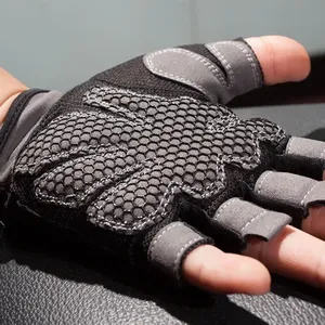 Personalizado transpirable deportes entrenamiento Fitness entrenamiento levantamiento de pesas gimnasio guantes Palma usando para unisex - Product Image 5