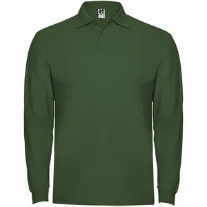Chemises polo promotionnelles personnalisées Manica Lunga Estrella Merchandising - Product Image 3