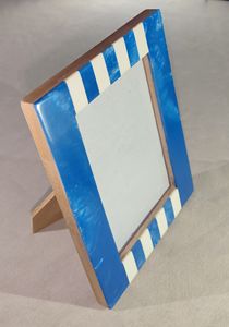 Rajvasant exportación lujo económico MDF resina incrustaciones marco de fotos de madera artesanía antigua vajilla - Product Image 4