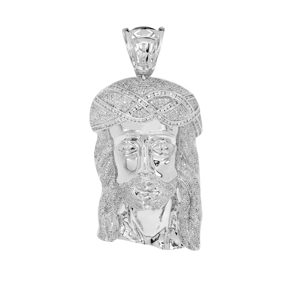 Colgante Hip Hop de plata 925 personalizado, diseño de moda de calle helada, moissanita de diamante, Cruz de Jesús personalizada, Baguette, chapado fino - Product Image 2