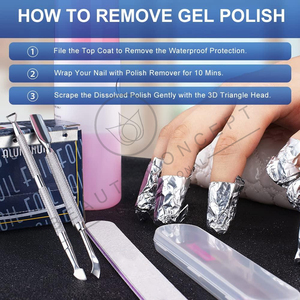 Poussoir à cuticules pour ongles de haute qualité poussoir à cuticules écologique pour le soin des ongles prix usine poignée antidérapante poussoir à cuticules pour ongles - Product Image 5