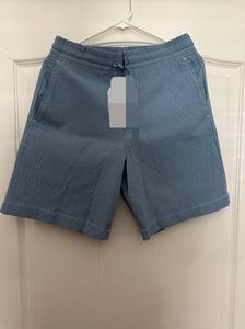 Pantalones Cortos de Algodón 100% con Cintura Media y Estilo Hip Hop para Hombre, con Costuras en Contraste, Cierre Elástico en la Cintura y Diseño Liso - Product Image 3