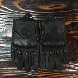 Gants de moto en cuir unisexes personnalisés, doigts entiers, écran tactile, fermeture à boucle et crochet, été, hiver, motocross, course - Product Image 6