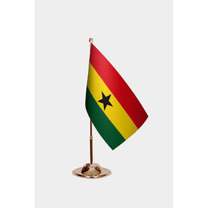Drapeaux de bureau du Ghana imprimés numériquement pour une utilisation décorative - Product Image 2