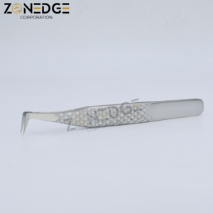 Vente chaude Volume Pince à cils Pince à épiler de haute qualité Pince à épiler d'extension de cils en métal - Product Image 5