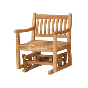 Silla Planeadora de teca para exteriores con movimiento suave, herrajes de latón, moderna y cómoda sala de estar, Hotel, parque, Villa, asientos de ocio - Product Image 3