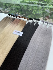 Extensiones de Cabello Humano Virgen Vietnamita Sedoso Nasa Hair de 100 Gramos, Precio de Fábrica, Trama Única Brasileña, Súper Doble Trama - Product Image 1