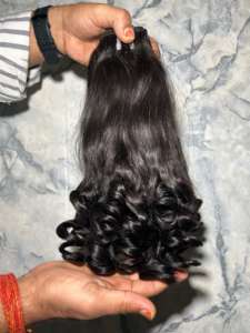 ช่อผมมนุษย์บริสุทธิ์แบบไม่ผ่านการทำผมชาวอินเดียธรรมชาติไม่ผ่านกระบวนการผมธรรมชาติแบบ100% - Product Image 4