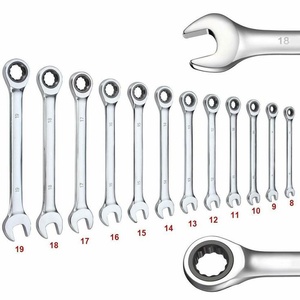 6PCS 8-19mm DIY Grade Metric ratcheting Wrench <span class=keywords><strong>Set</strong></span> với tổ chức giá tùy chỉnh CR-V cho sửa chữa ô tô cải thiện nhà - Product Image 3