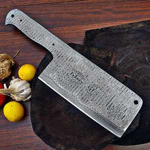 Cuchillas en blanco de acero Damasco profesional de alta calidad para cuchillo de cocina DIY cuchillas en blanco forjadas a mano cuchillo - Product Image 3