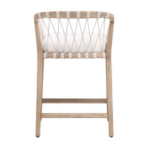 Tabouret de bar avec coussin pour la maison, style simple, cour, chaise en teck, jardin extérieur, patio, hôtel - Océan - Product Image 6