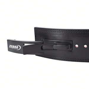 Ceinture de musculation en cuir de vachette de haute qualité, à boucle à levier, pour la musculation, la musculation, le soutien du dos, protection professionnelle, 10 mm - Product Image 2