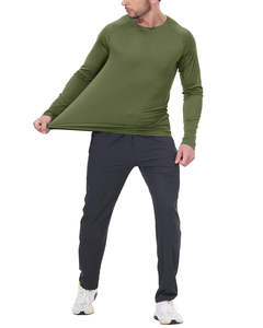 100% Polyester O-neck Long <b>Sleeves</b> T-Shirt Spring ODM Quick Dry Breathable - Product Image 4