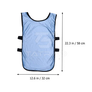 High Quality New Design Custom Logo Adult Football <b>Bibs</b> <b>Training</b> Vest Lightweight Waterproof Breathable 100% Polyester Crew Neck - Product Image 2