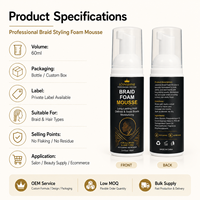 Mousse coiffante personnalisée avec logo, fournisseur de mousse coiffante à marque privée, mousse coiffante à tenue forte