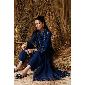 MARIA.B-3PC Chemise et dupatta brodés en mousseline de soie style bohème printemps/été BIC-4715 - Product Image 4