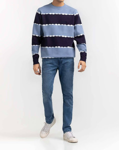 Wholesale Standard <b>Cable</b> <b>Knit</b> Breathable Anti-Shrink Anti-Wrinkle Cotton Wool Men's Knitted Pullover Long Sleeve Crew Neck - Product Image 3