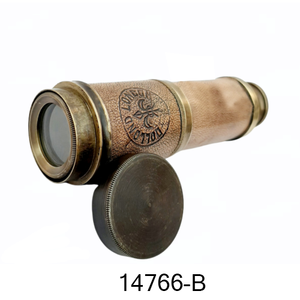 Jumelles en laiton Colombas Antique fini avec étui en cuir vert jumelles de poche en laiton Antique faites à la main pour le Camping voyageant - Product Image 5