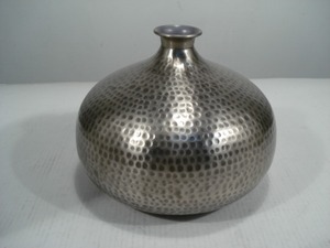 <b>Copper</b> Toned Metal Designer Flower <b>Vase</b> for Home Decorative Item - Product Image 3