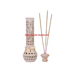 Colección única y soporte de palo y quemador de incienso hecho a mano de esteatita de producción más nueva antigua para artículos de decoración del hogar - Product Image 5
