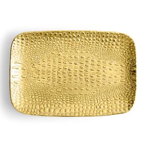 Plateau de service imprimé en métal artisanal pour mariages, hôtels et cuisines, forme rectangulaire avec logo personnalisé - Product Image 4