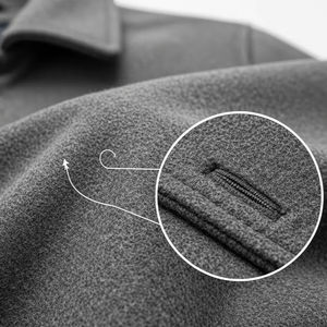 Abrigo de Lana para Hombre de Talla Grande, Cuello Camisero, Mezcla de Lana, Ropa de Abrigo Cálida para Invierno, Informal, de Negocios, Suministro al por Mayor, Exportación Global para Hombre - Product Image 4