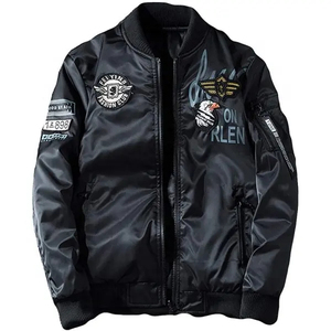 แจ็คเก็ตบอมเบอร์ผู้หญิงทรงสลิมฟิตสั่งตัดได้ ขายส่ง หนังแกะเย็บลาย ทรงยาว ระบายอากาศ กันน้ำ สำหรับฤดูใบไม้ร่วงและฤดูหนาว - Product Image 1