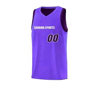 Maillot de basket-ball réversible personnalisé personnalisable pas cher 100% polyester respirant ensemble d'uniformes de basket-ball d'entraînement pour hommes - Product Image 2