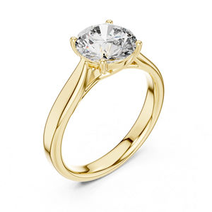 Anillo de Oro Rosa de 14K con Diamante Cultivado en Laboratorio de 2.1 Ct |   Anillo de Boda y Aniversario Clásico con Certificado IGI |   Diamante Cultivado Nuevo - Product Image 4