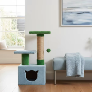 เสาข่วนแมวคุณภาพสูง Amistar Mint Dream Cat Tree สำหรับแมวทุกขนาดและทุกสายพันธุ์ - Product Image 5