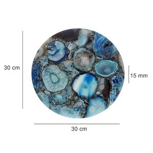Sceau en agate poli artisanal, décoration de luxe pour la maison, motif floral religieux, résine, couleur personnalisée, haute qualité artisanale - Product Image 2