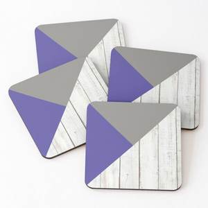 Sous-verre en bois de haute qualité imprimé sous-verres de service de thé 4 pièces ensemble maison et cuisine vente chaude fournitures de cuisine - Product Image 2