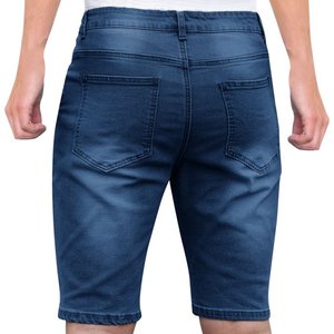 กางเกงขาสั้นผ้ายีนส์ขาสั้นสำหรับผู้ชายฤดูร้อนกางเกงขาสั้นผ้ายีนส์ขากว้างแฟชั่นแนวสตรีทสวมใส่ได้ทุกวันทรงหลวมและใส่สบาย - Product Image 3