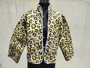 Chaquetas Kantha indio de algodón con estampado de bloques a mano, cortavientos acolchado de invierno con cuello en V y Media manga para mujer, carcasa de cuero tejido - Product Image 2