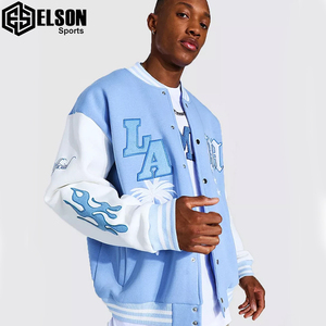 Adultes Fashion Puffer Varsity Vestes pour hommes Patches en chenille personnalisés Letterman College Bomber Baseball Varsity Jacket pour hommes - Product Image 3