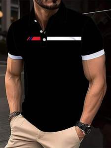 2025 nouveaux hommes Polo T-Shirt 100% coton brodé Golf sport chemise fermeture éclair Styles tenue décontracté solide Premium tissu col Polo - Product Image 4