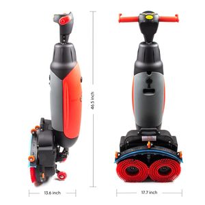 Lavasciuga Pavimenti Manuale Sm430, 17 Pollici, 350 Giri/min, Batteria 36V, 2 Ore di Autonomia, 936 m²/h, Pulizia Senza Risciacquo - Product Image 3