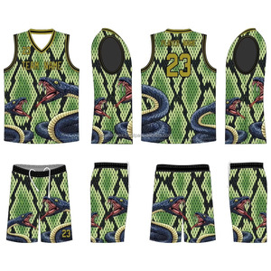 Conjuntos de camisetas de baloncesto con sublimación completa personalizada, diseño de uniforme de secado rápido transpirable, logotipo del equipo, opción de talla grande, 100% poliéster - Product Image 1