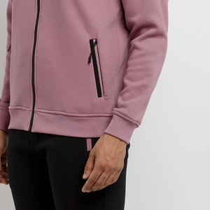 Vente chaude à la mode Slim Fit hommes survêtement vêtements d'entraînement confortable fermeture éclair hommes survêtement - Product Image 6