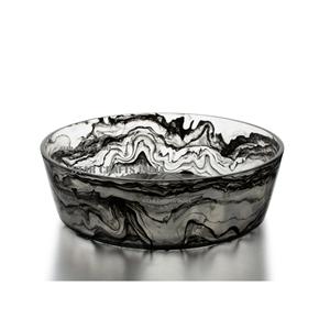 Qualité exclusive Design attrayant Finition en résine brillante Bol de service à salade arrondi pour aliments et desserts Fruits à prix abordable - Product Image 1