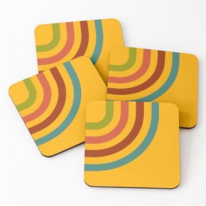 American Style Tea <b>Coaster</b> 100 MOQ Mat Bulk Rug <b>Coaster</b> with High Quality Mango/Acacia Wood Over Printed <b>Coasters</b> 4 Pieces <b>Set</b> - Product Image 3