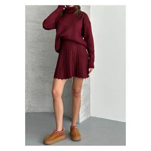 Maglione a collo alto da donna Set di maglieria abito comodo ed elegante - Product Image 4