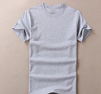 T-shirt promotionnel personnalisé OEM en coton peigné 200g, col rond, manches courtes, anti-boulochage, respirant, séchage rapide, écologique