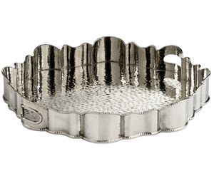 Elegante bandeja de servicio de forma irregular Diseño clásico Aluminio Ecológico para decoraciones de joyas de novia y artículos de hotel - Product Image 5