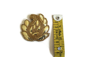 Patch en pierre perlée fait à la main de créateur Applique pour robes de mariée ethnique Couture 2025 patchs à motifs décoratifs pour les mariages - Product Image 3