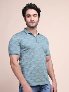 Camiseta de cuello polo de media manga de algodón 100% cómoda y elegante para hombre, superventas, ropa informal estampada a la moda, ajuste Regular - Product Image 4