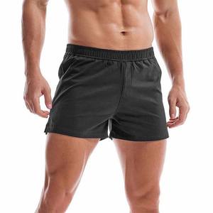 Shorts de jogging pour hommes en gros, 100% coton, sport, décontracté, respirant, tricoté, toile, style urbain, uni, taille élastique - Product Image 2