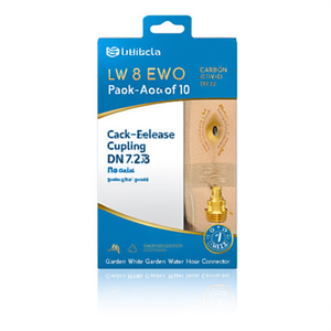 LW 8 EWO Pack de 10 raccords rapides DN 7.2 en laiton, connecteur de tuyau d'arrosage blanc pour jardin - Product Image 3