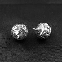Perles en argent 925, forme fantaisie, faites à la main, connecteur de créateur, perles pour la fabrication de bijoux, perles d'espacement fantaisie